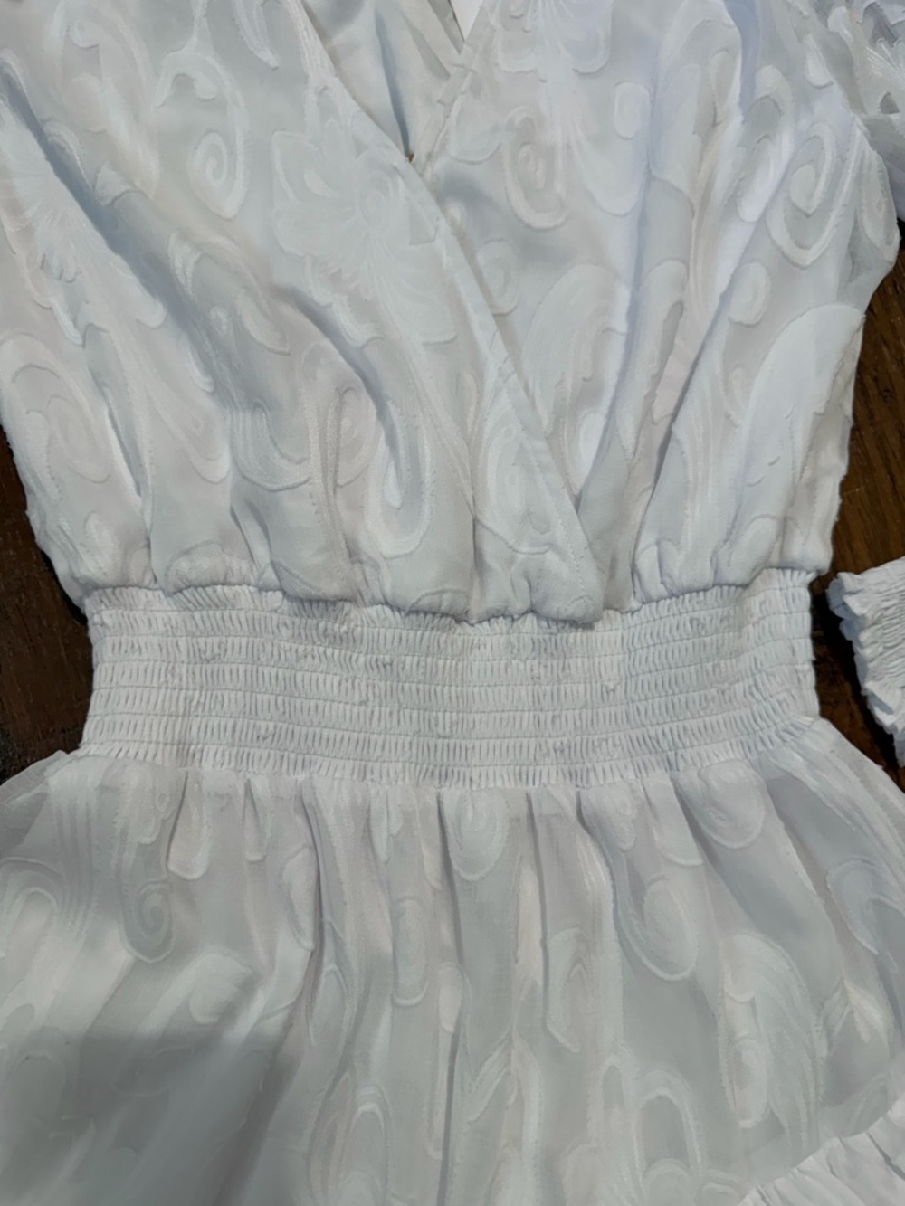 Lilly Pulitzer Cristiana Dress Women’s  SZ 2 Resort White Poly Crepe Swirl  Clip - Picture 13 of 16